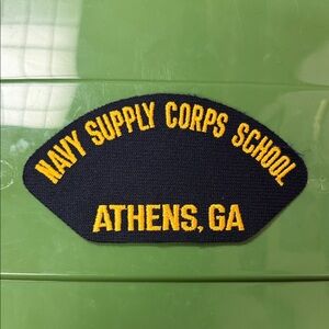 Navy Supply Corps School embroidered naval Patch